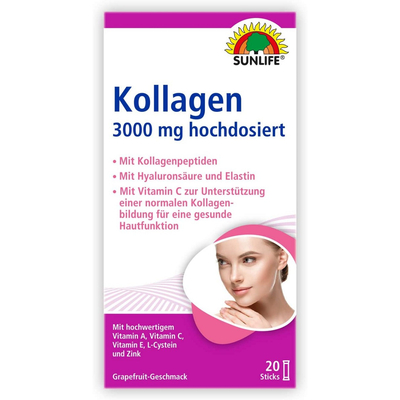Вітаміни SUNLIFE (Санлайф) Kollagen 3000 mg Sticks Колаген в стіках по 5 г 20 шт